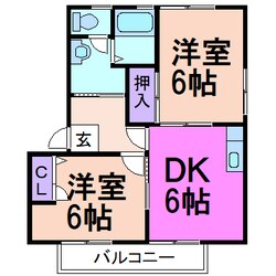 ラフォーレシャンポールC棟の物件間取画像